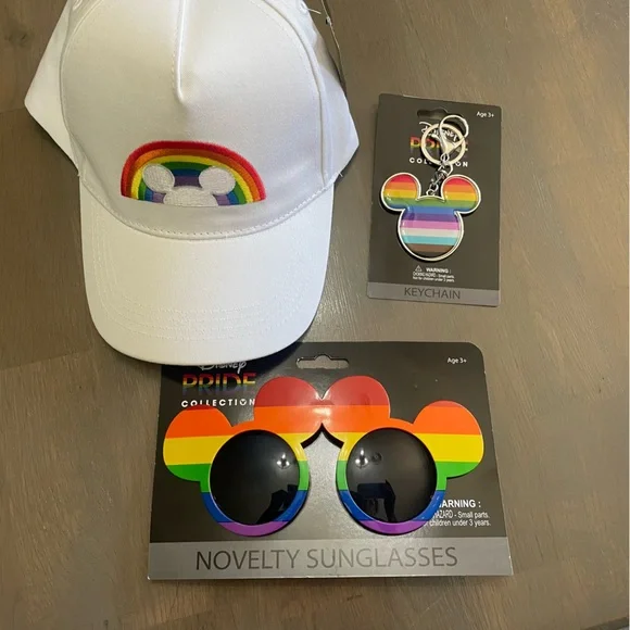 Disney | Accessories | Disney Pride Lot Hat Sunglasses And  display picture 2